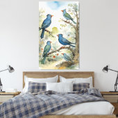 Vogels Canvas Afdruk (Insitu (Slaapkamer))