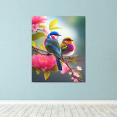 vogels canvas afdruk (Insitu (Houten vloer))