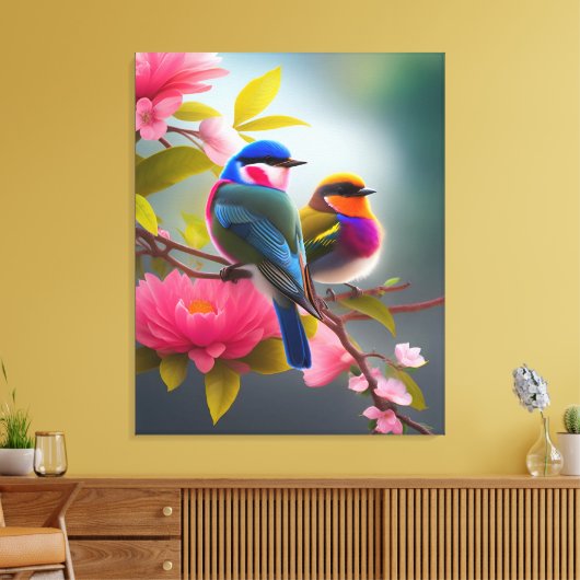 vogels canvas afdruk (Insitu (Woonkamer))