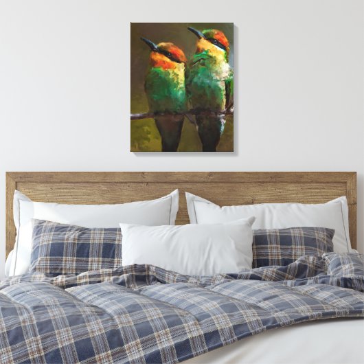 vogels canvas afdruk (Insitu (Slaapkamer))
