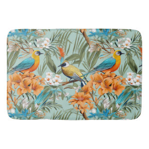Vogels Chinoiserie Mint Sinaasappel Badmat