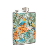 Vogels Chinoiserie Mint Sinaasappel Heupfles (Rechts)