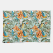 Vogels Chinoiserie Mint Sinaasappel Theedoek (Horizontaal)