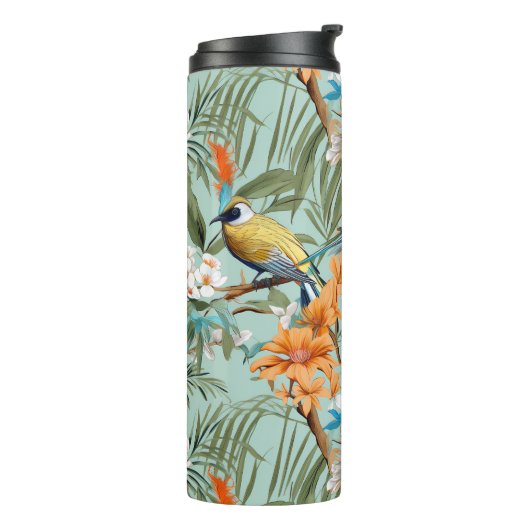 Vogels Chinoiserie Mint Sinaasappel Thermosbeker (Gedraaid links)