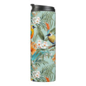 Vogels Chinoiserie Mint Sinaasappel Thermosbeker (Geroteerd rechts)