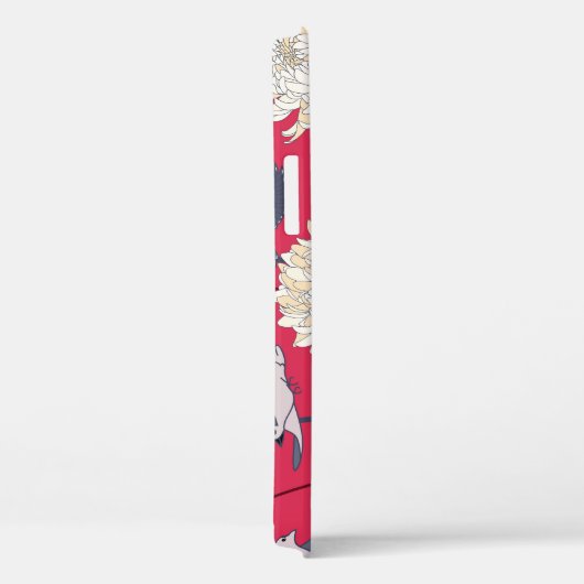 Vogels & Chrysanten: Bloemen  Case-Mate iPhone Case (Achterkant / Rechts)