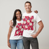 Vogels & Chrysanten: Bloemen T-shirt (Unisex)