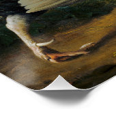 vogels De hanen vechten Perfect Poster (Hoek)