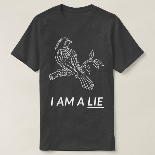 Vogels die echt zijn, ik ben een leugenaar t-shirt (Design voorkant)