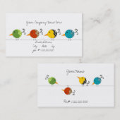 Vogels die het eenvoudig houden. visitekaartje (Voorkant / Achterkant)