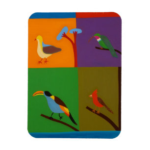 Vogels die in 2008 de vallei van Bogota bezoeken Magneet