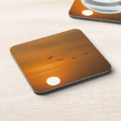 Vogels die in de zon vliegen drankjes onderzetter (Linkerzijde)