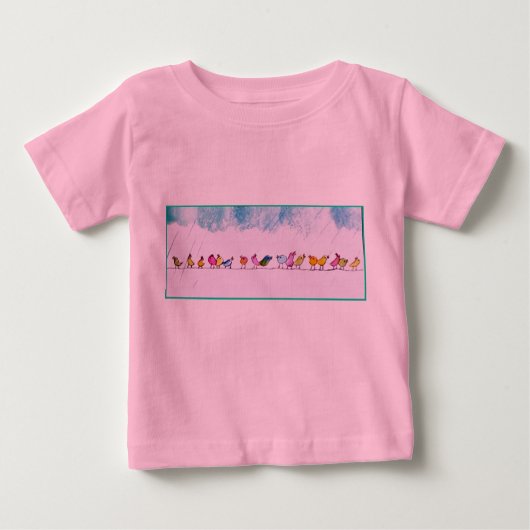 Vogels die in het Rijnse Baby shirt zingen (Voorkant)