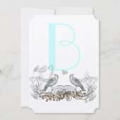  vogels die je kiest voor de uitnodiging tot het h (Achterkant)