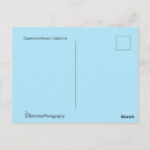 Vogels die langs de golven op het strand lopen briefkaart (Achterkant)