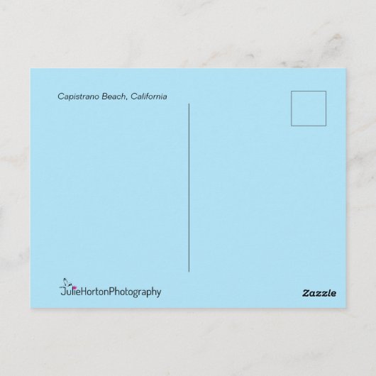 Vogels die langs de golven op het strand lopen briefkaart (Achterkant)