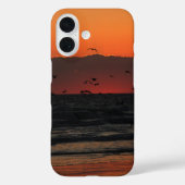Vogels die over de oceaan vliegen Sunrise Foto Case-Mate iPhone Case (Achterkant)