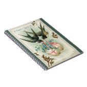 vogels die paaseieren dragen notitieboek (Rechterzijde)