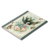 vogels die paaseieren dragen notitieboek (Linkerzijde)