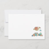 Vogels die post bezorgen bedankje kaart (Achterkant)