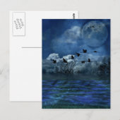 Vogels die 's nachts vliegen briefkaart (Voorkant / Achterkant)
