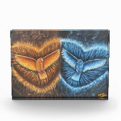 Vogels die samen vliegen- fotoblokken (Voorkant)