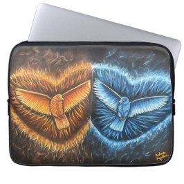 Vogels die samen vliegen- laptop sleeve