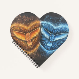 Vogels die samen vliegen- notitieboek