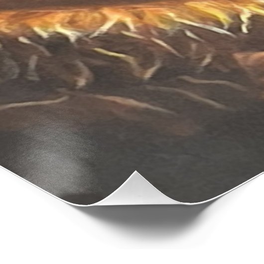 Vogels die samen vliegen- perfect poster (Hoek)