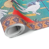 Vogels, dieren en bloeiende Planten (links) Jakuch Cadeaupapier (Rol Hoek)