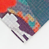 Vogels, dieren en bloeiende Planten (links) Jakuch Fleece Deken (Hoek)