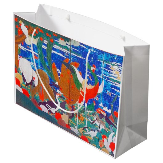 Vogels, dieren en bloeiende Planten (links) Jakuch Groot Cadeauzakje (Achterkant Gekanteld)