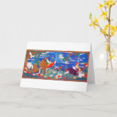 Vogels, dieren en bloeiende Planten (links) Jakuch Kaart (Gele Bloem)