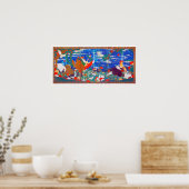 Vogels, dieren en bloeiende Planten (links) Jakuch Poster (Keuken)