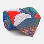 Vogels, dieren en bloeiende Planten (links) Jakuch Stropdas (Opgerold)