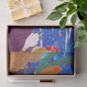 Vogels, dieren en bloeiende Planten (links) Jakuch Tissuepapier (Geschenk)