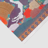 Vogels, dieren en bloeiende Planten (links) Jakuch Tissuepapier (Detail)