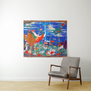 Vogels, dieren en bloeiende Planten (links) Jakuch Wandkleed