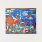 Vogels, dieren en bloeiende Planten (links) Jakuch Wandkleed (Voorkant (horizontaal))