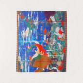 Vogels, dieren en bloeiende Planten (links) Jakuch Wandkleed (Voorkant)