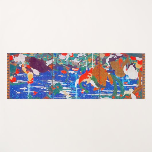 Vogels, dieren en bloeiende Planten (links) Jakuch Yogamat (Voorkant (horizontaal))