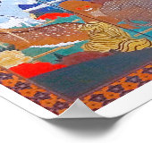 Vogels, dieren en bloeiende Planten (rechts) Jakuc Poster (Hoek)