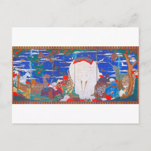 Vogels, dieren en bloeiende Planten (rechts)Jakuch Briefkaart