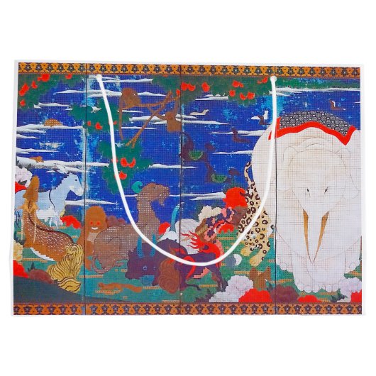 Vogels, dieren en bloeiende Planten (rechts)Jakuch Groot Cadeauzakje (Achterkant)