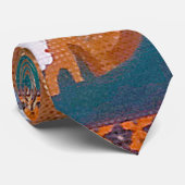 Vogels, dieren en bloeiende Planten (rechts)Jakuch Stropdas (Opgerold)