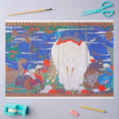 Vogels, dieren en bloeiende Planten (rechts)Jakuch Tissuepapier (Craft)