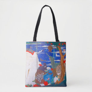 Vogels, dieren en bloeiende Planten (rechts)Jakuch Tote Bag