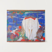 Vogels, dieren en bloeiende Planten (rechts)Jakuch Wandkleed (Voorkant (horizontaal))