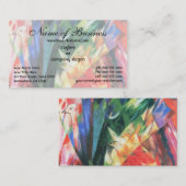 Vogels door Franz Marc; Vogel Visitekaartje (Voorkant / Achterkant)