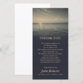 Vogels door Ocean Sunrise Memorial Service Dank je Bedankkaart (Voorkant / Achterkant)